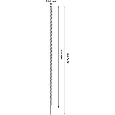 BOSCH EXPERT Hammerbohrer SDS plus-7X 20x950x1000mm