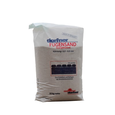 Piasek do spoin Dorfner 0,1-1,0 mm 25 kg worek plastikowy Piasek kwarcowy - średni