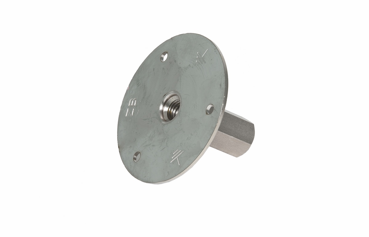 Earthing fixed point M10/12 o. axle Ø80mm stainless steel V4A