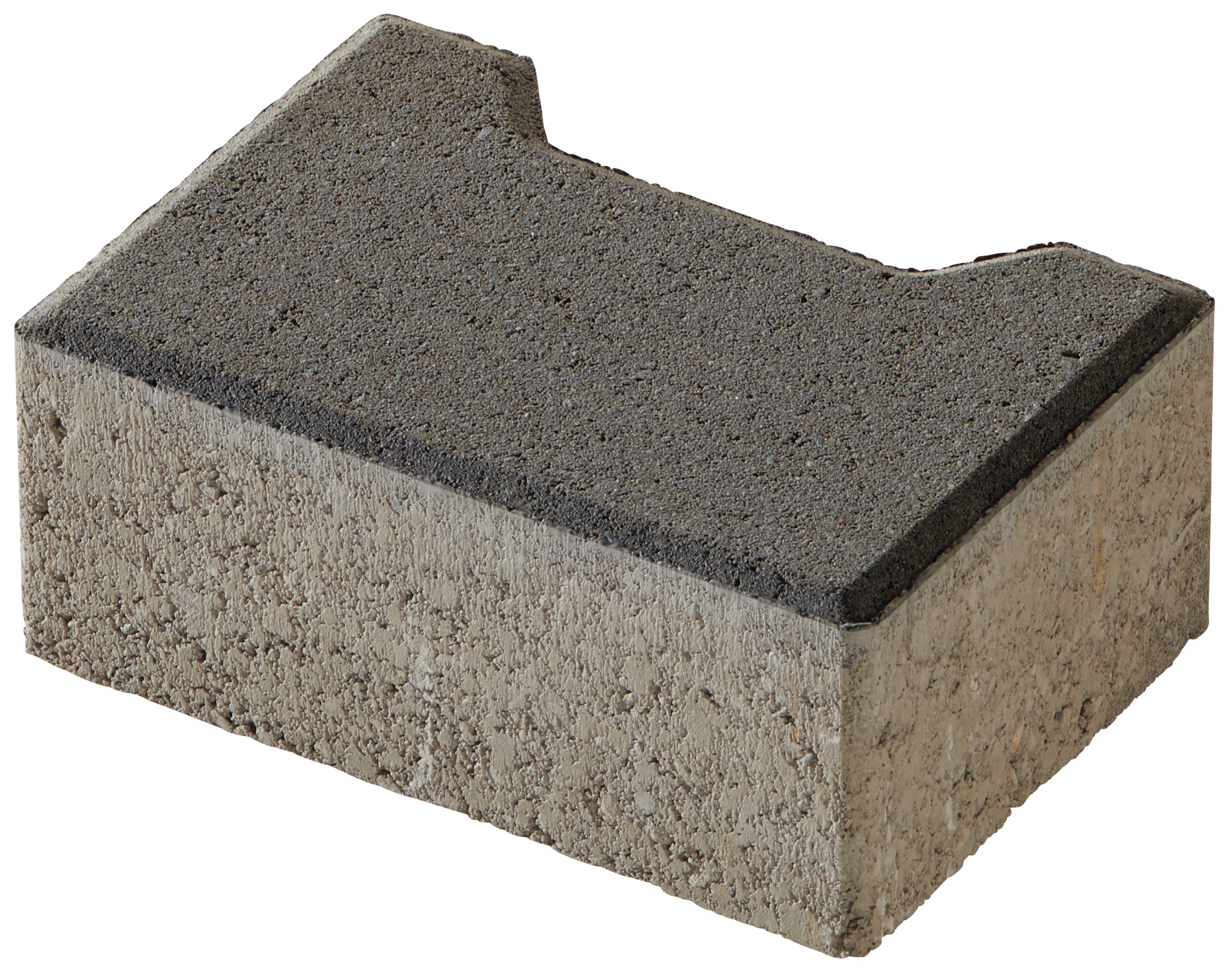 Pflaster Doppel-T Endstein 10cm anthrazit. betonglatt