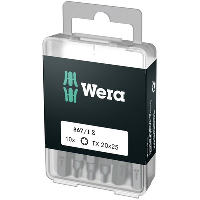 Wera 867/1 Bity DIY TORX 10x TX 20x25mm 1/4" sześciokątne - 05072408001