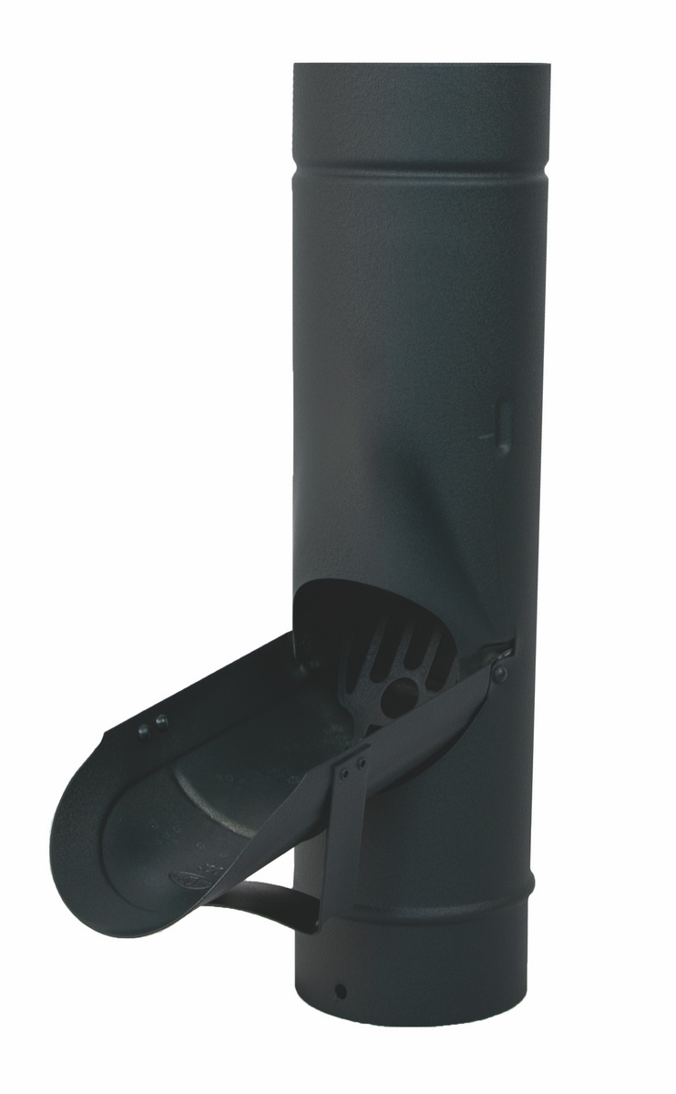 Aluminium rainwater pipe flap DN 100 with sieve Anthracite Pearls