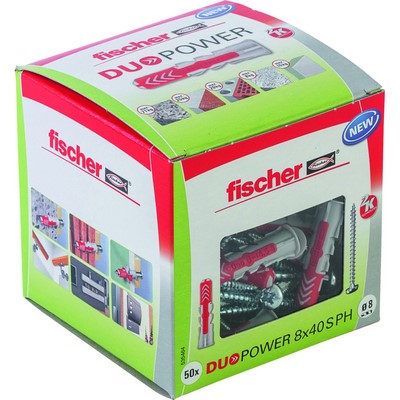 Fischer DUOPOWER 8x40 PH LD PU=50