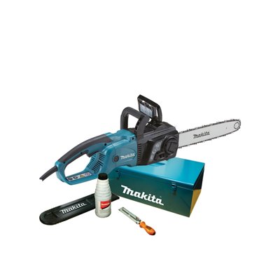 Makita electric chain saw 35cm w. accessories in case
