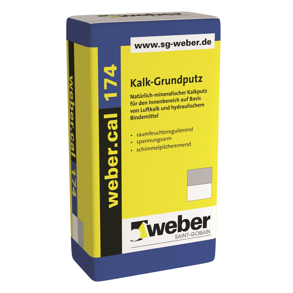 SGW weber.cal 174 Lime plaster for interior use 30kg/bag