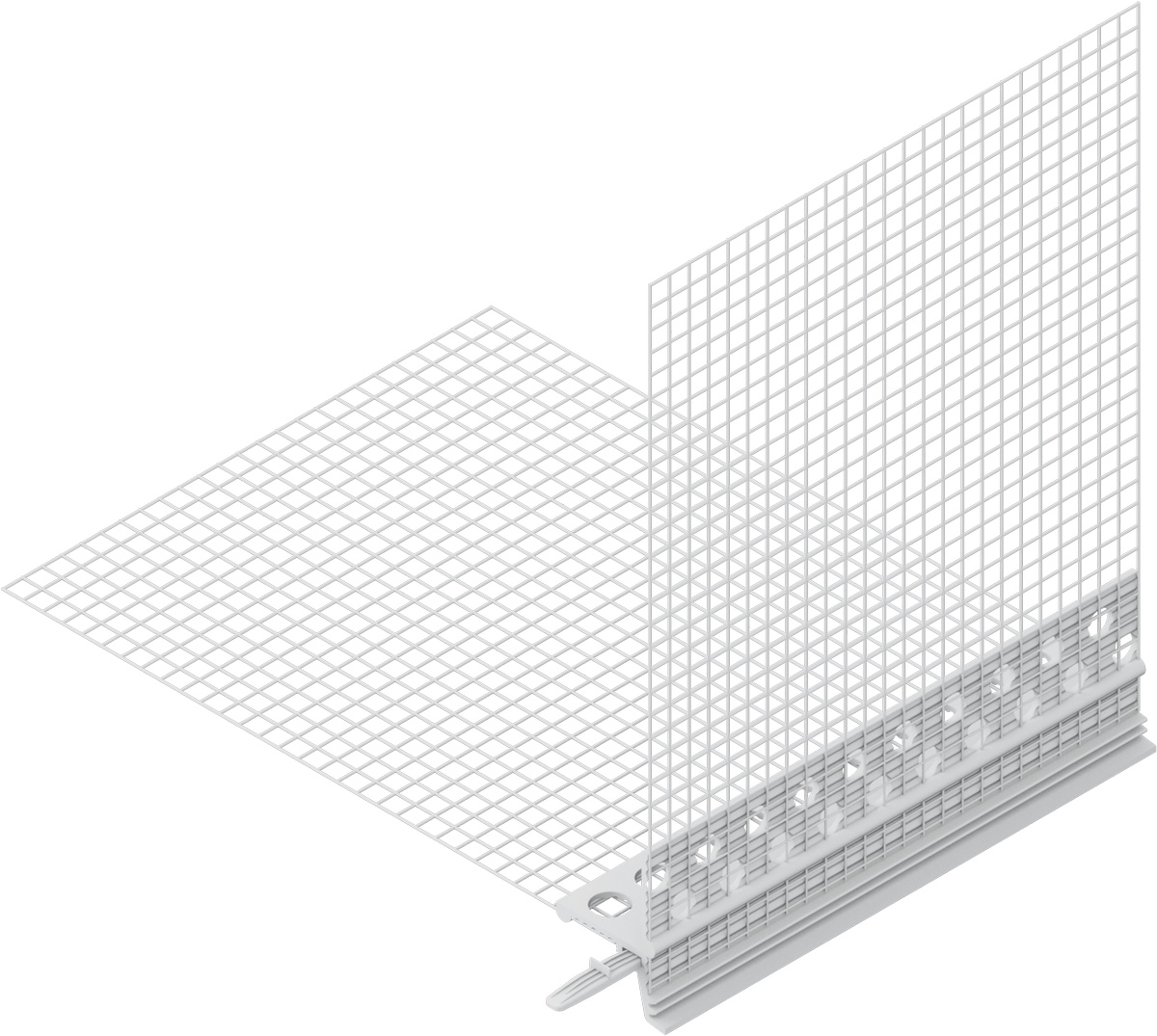 Knauf fabric corner angle drip edge 6mm 2000mm for horizontal plaster connections