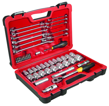SBD Steckschlüssel-Set 1/2" 50-tlg. Chrom satiniert