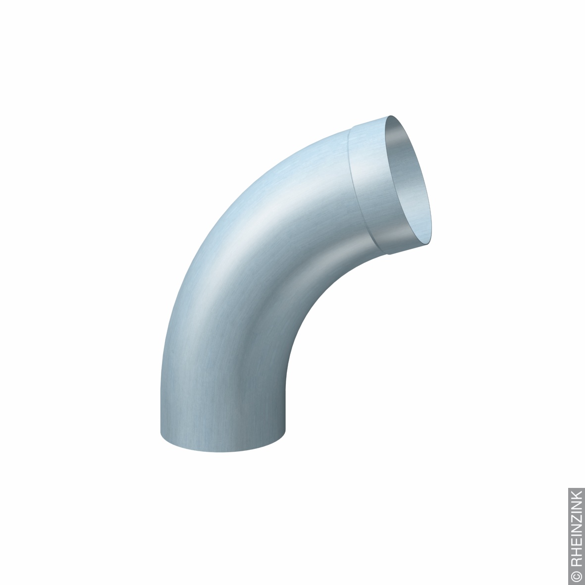 Rheinzink prePATINA blue-grey pipe bend Ø 100mm 72 degrees