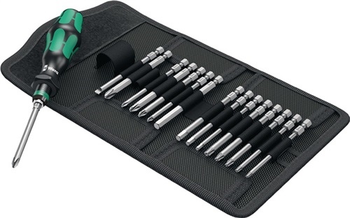 Wera Kraftform Kompakt 60 17-teilig Handhalter mit Bits-Sortiment
