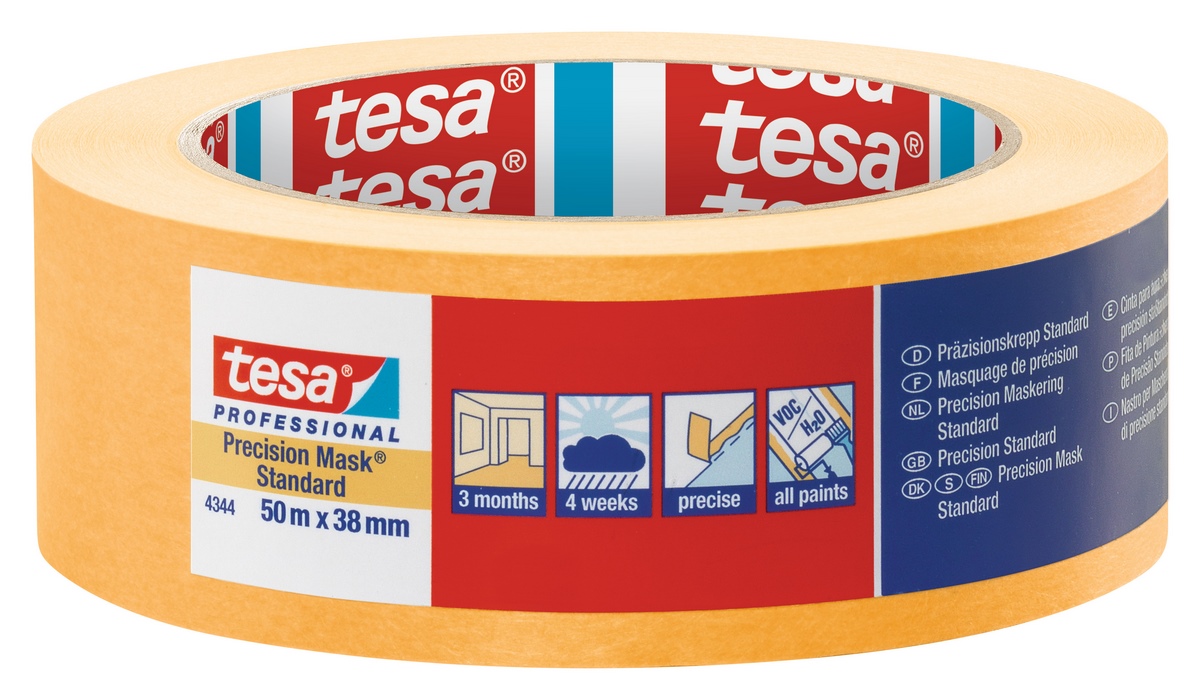 tesa® Professional Precision Crepe Standard 50mx38mm orange - 04344