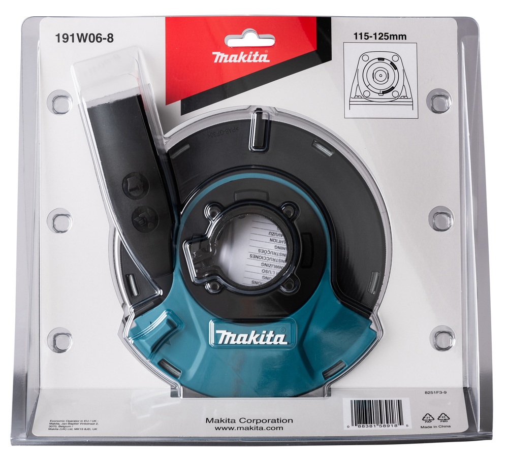 Makita extraction bonnet for grinding 125mm 191W06-8