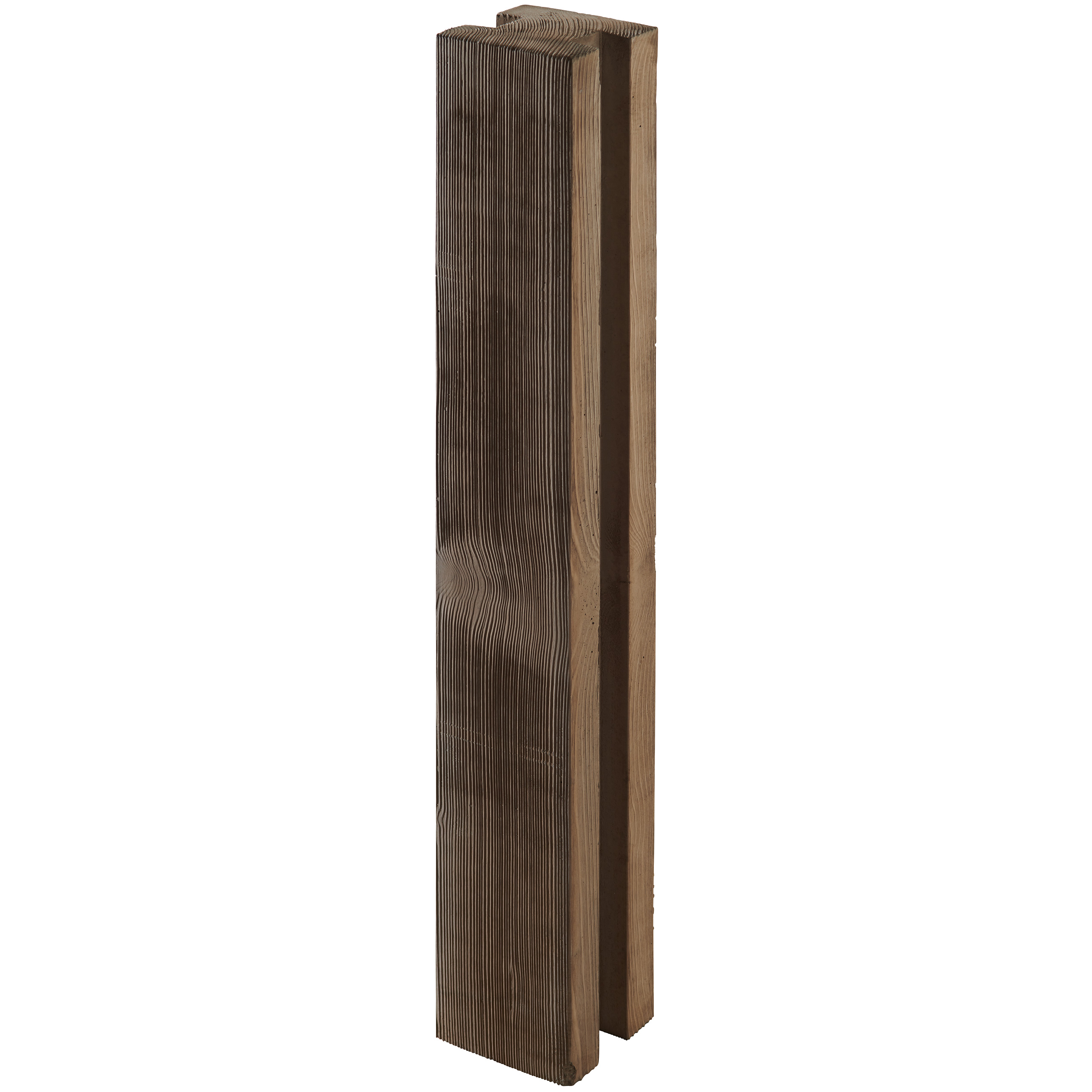 LogBorder 14x14x100cm normalny słupek antyczny brąz. strukturalny