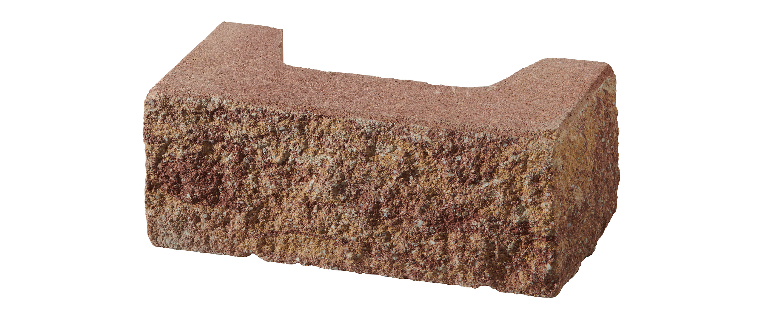 Pillar element Vermont 37.2x18.6x15cm nebraska gravel. burnt. aged