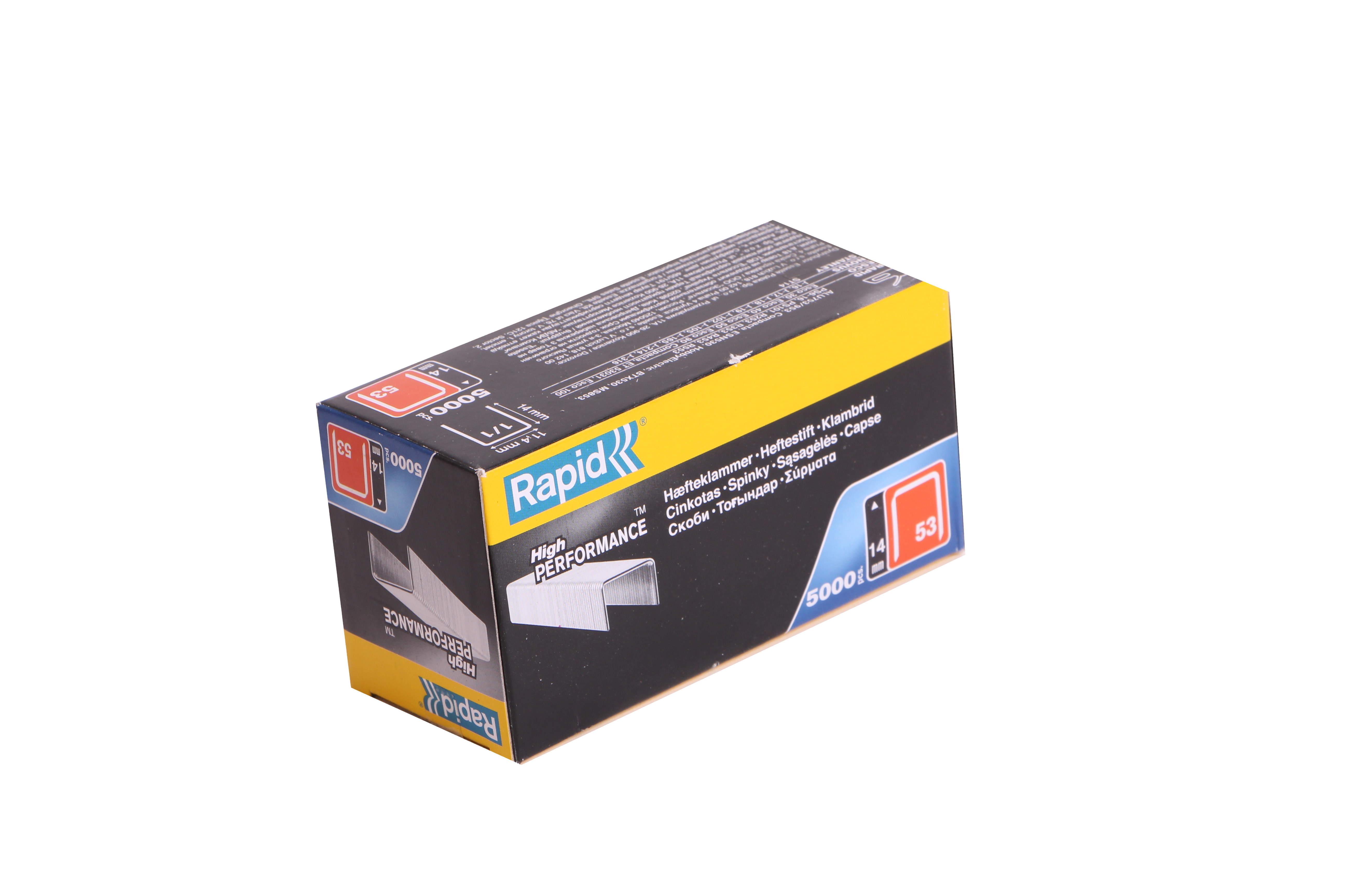 Rapid tacker staples 53/14 steel vz 5000 pieces