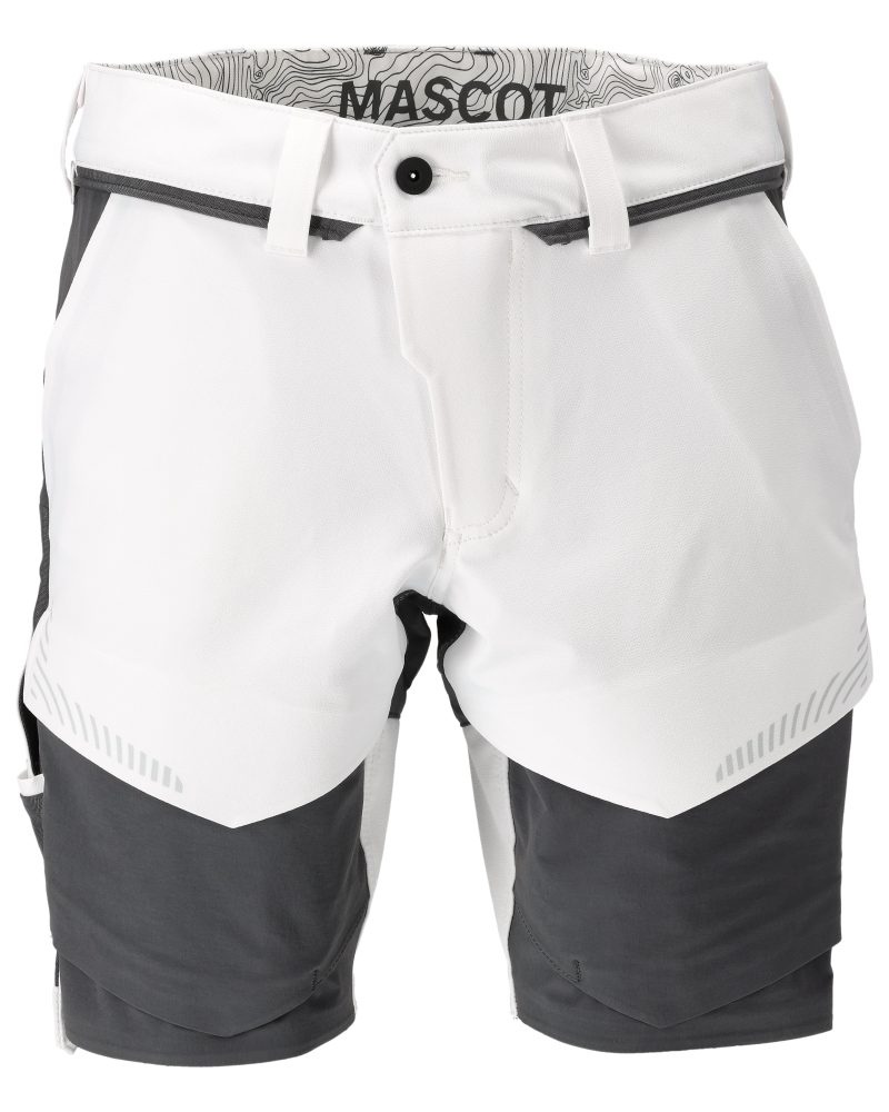 MASCOT® CUSTOMIZED Shorts weiß/anthrazitgrau - Gr. 29C52