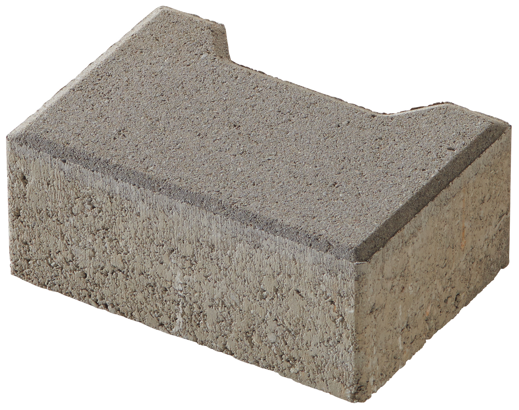 Pflaster Doppel-T Endstein 8cm grau. betonglatt