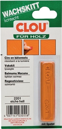 Wax putty sticks colour 2201 light oak 15g sheet CLOU