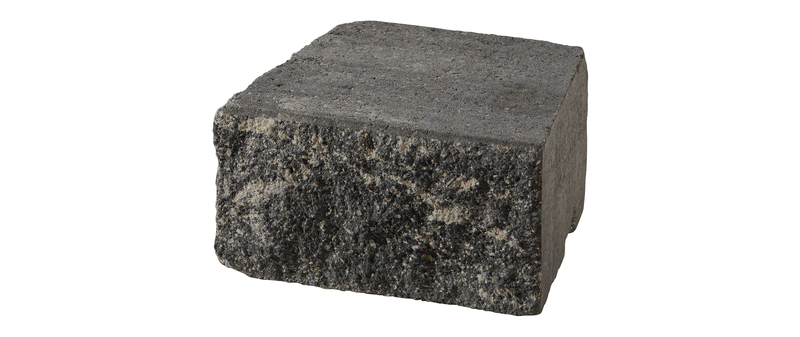 Radius stone Vermont 28.3x21.7x25x15cm nero bianco. burnt. aged