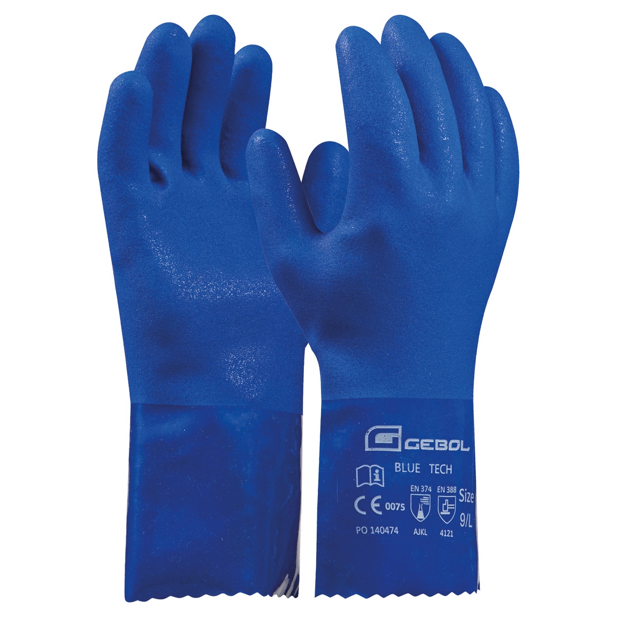 Rękawice Gebol Blue Tech rozmiar 9
