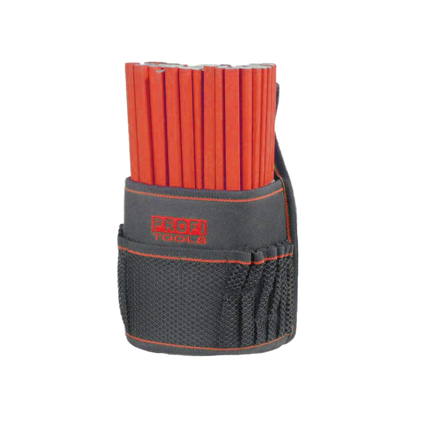 Professional nylon nail bag with 72 carpenter pencils