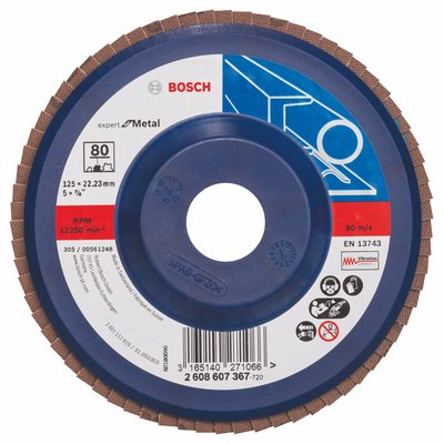 Tarcza listkowa Bosch Expert metal 125x22.23mm K80