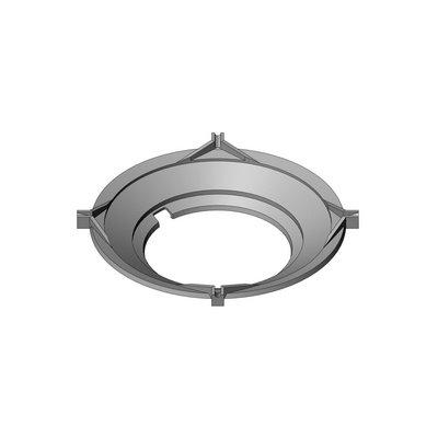 Cast hopper with round bucket support