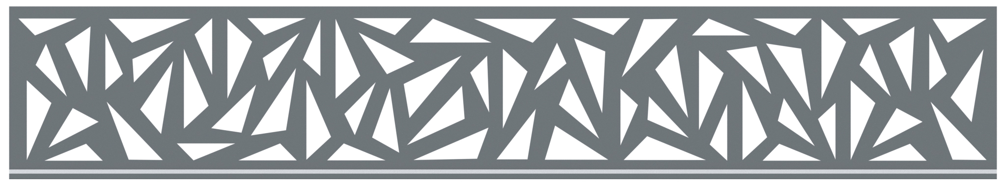 SYSTEM zestaw profili dekoracyjnych Trigon antracyt metal wysoki 178 x 30 cm