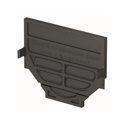 ACO Self® combi end wall polypropylene without spigot for Hexa/Euroline