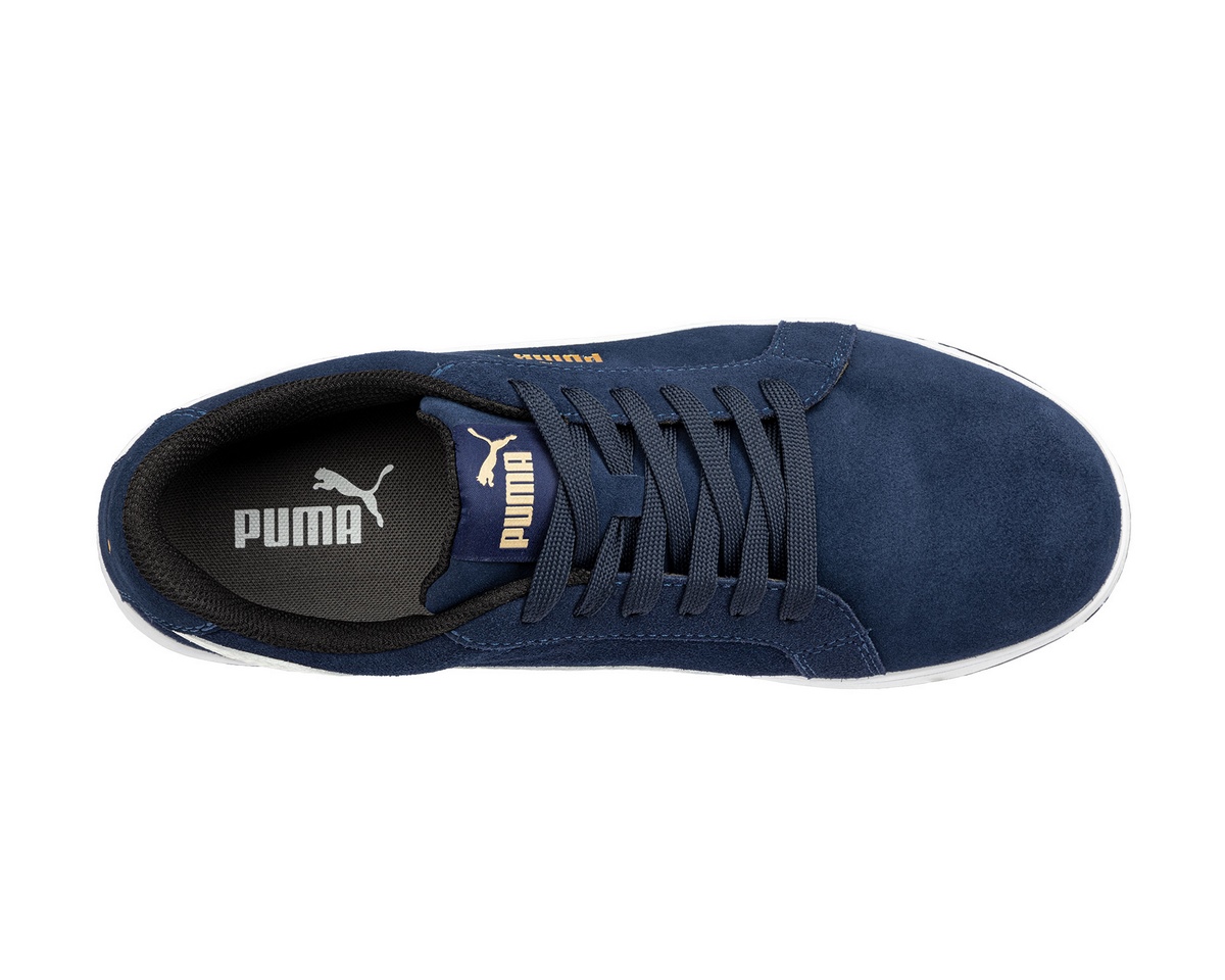 Puma Iconic Suede Navy Low S1PL ESD FO HRO SR safety shoe blue Gr. 41
