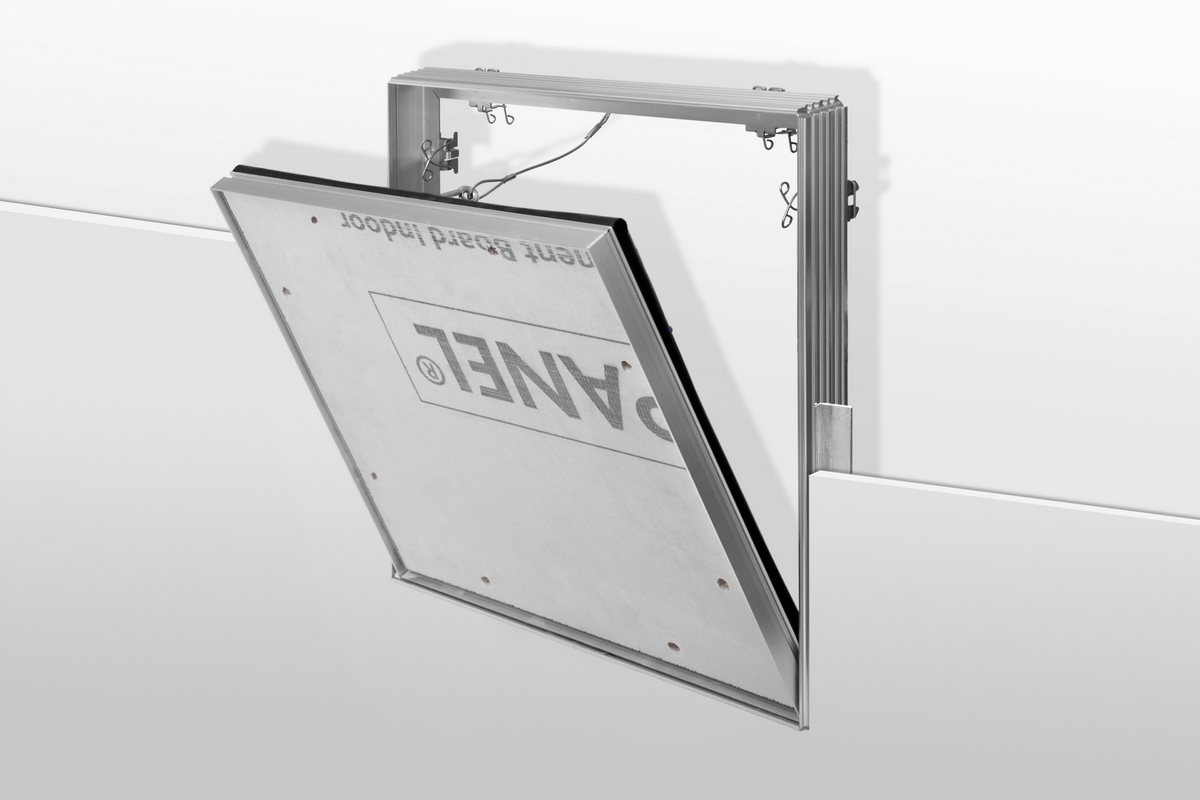 Knauf AQUAPANEL F-TEC splash-proof aluminium access panel Aluminium inspection hatch 300x300mm wall/ceiling