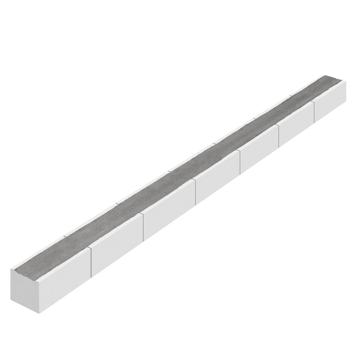 Unika KS HM lintel 2DF 2500x115x113 rear wall lintel - HM2250