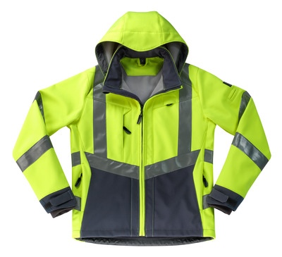 MASCOT® Blackpool Softshelljacke hi-vis gelb/schwarzblau Gr.XL