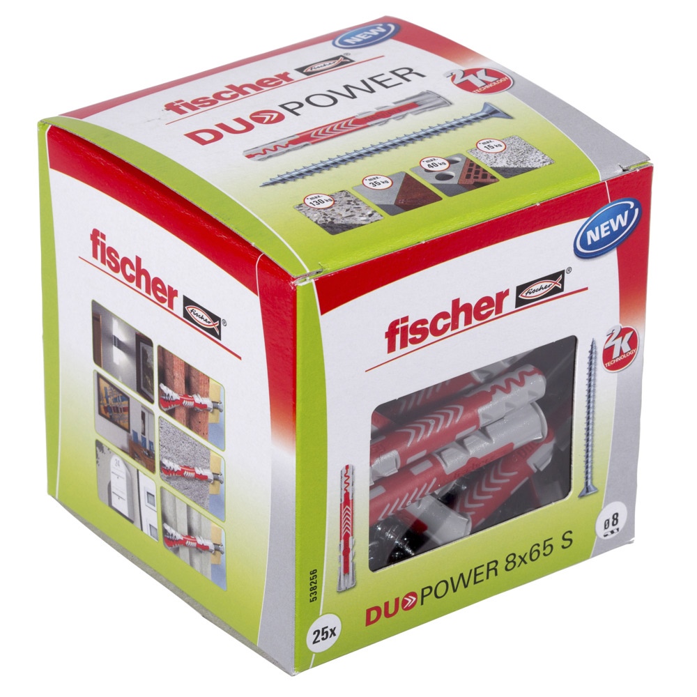 Fischer DUOPOWER 8x65 S LD PU=25