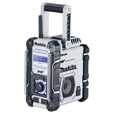 Makita DMR112W 7.2-18V cordless jobsite radio w. DAB+ and Bluetooth white