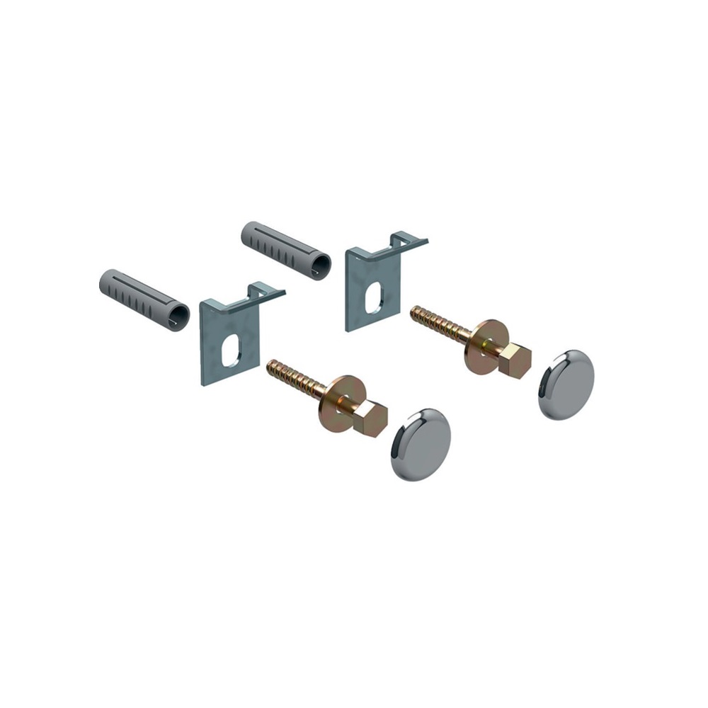 Keramag fixing set KERAFIX w. cover caps. cover caps. chrome-plated