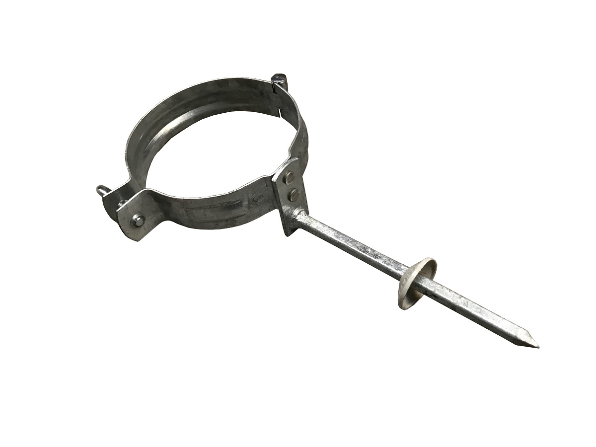 WUS VZ rainwater pipe clamp 120mm with impact pin 140mm 5pcs.