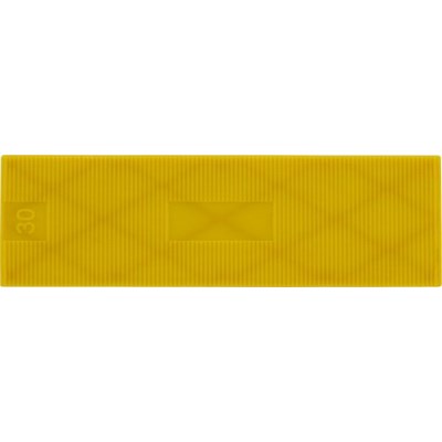 Triuso shims 100x30x4mm yellow plastic 35 pieces - KU4