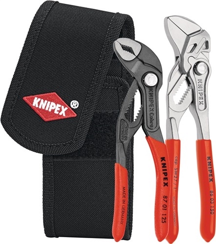 2-częściowy zestaw mini szczypiec KNIPEX w etui na pasek narzędziowy