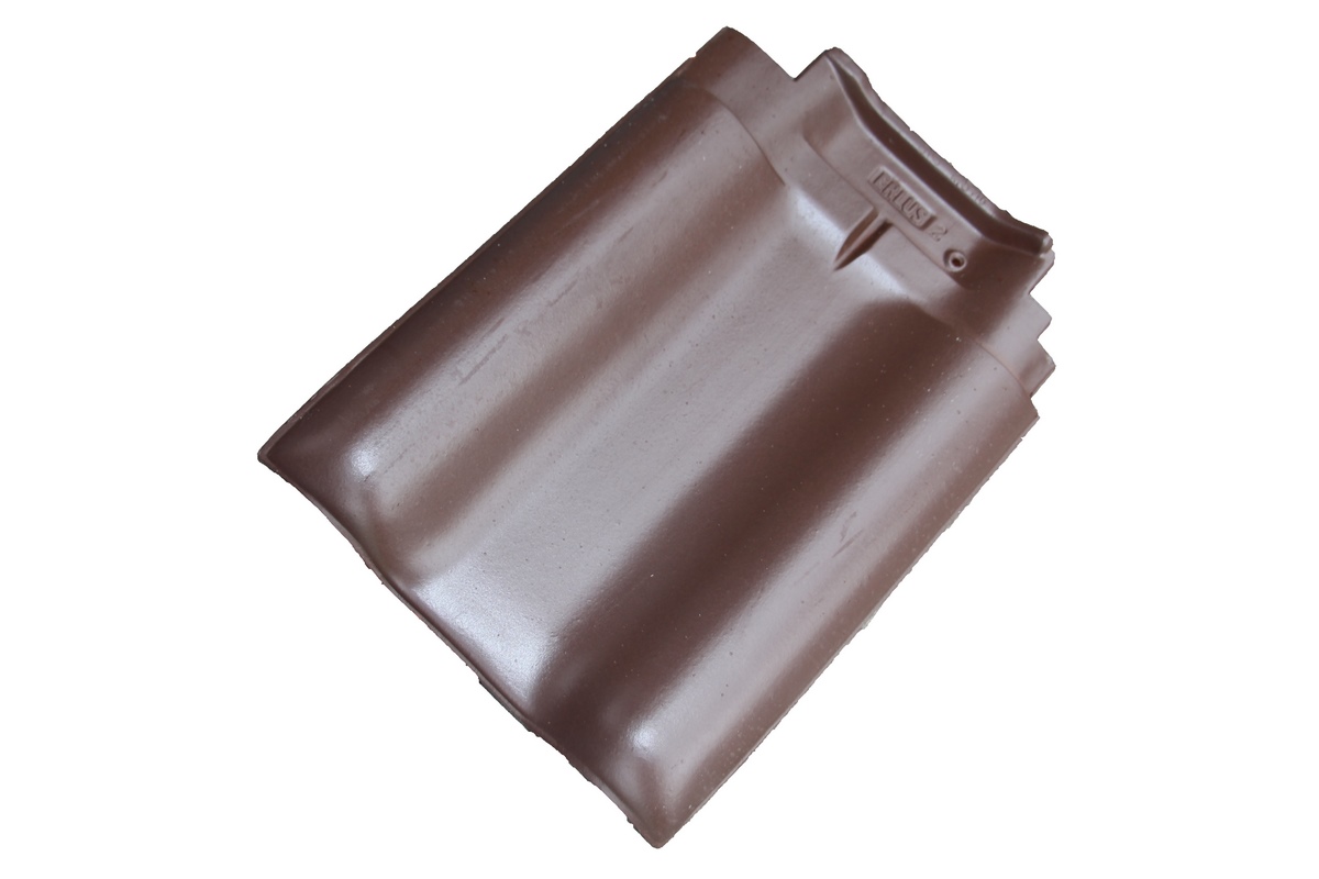 Erlus E58 / E58 S verge tile left brown-brown