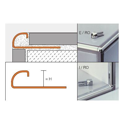 Schlüter-RONDEC-E 2,5m profil dekoracyjny H=11mm