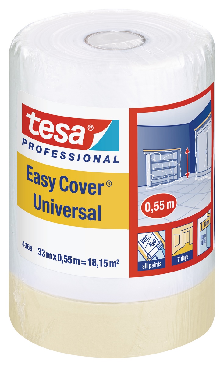 Uniwersalna folia tesa® Professional 4368 Easy Cover 33mx550mm
