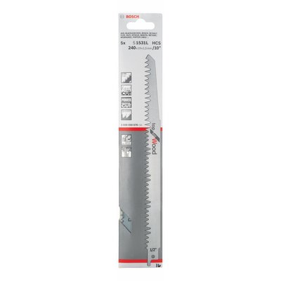 Bosch reciprocating saw blade for wood S 1531 L HCS 5-pack