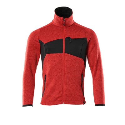 MASCOT® Accelerate Strickpullover m. Reißver. verkehrsrot/schwarz - Gr. XL