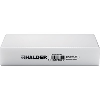 Tapping block 200x140x40mm white HALDER 3688.001