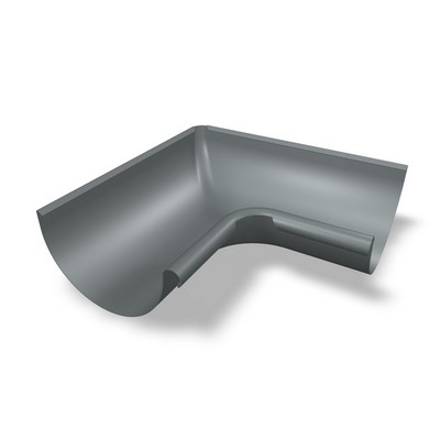 PREFA gutter angle 28 P.10 light grey inside