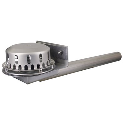 LORO Rainstar parapet drain RA 01372.070X w. Clamping flange for plastic DN70
