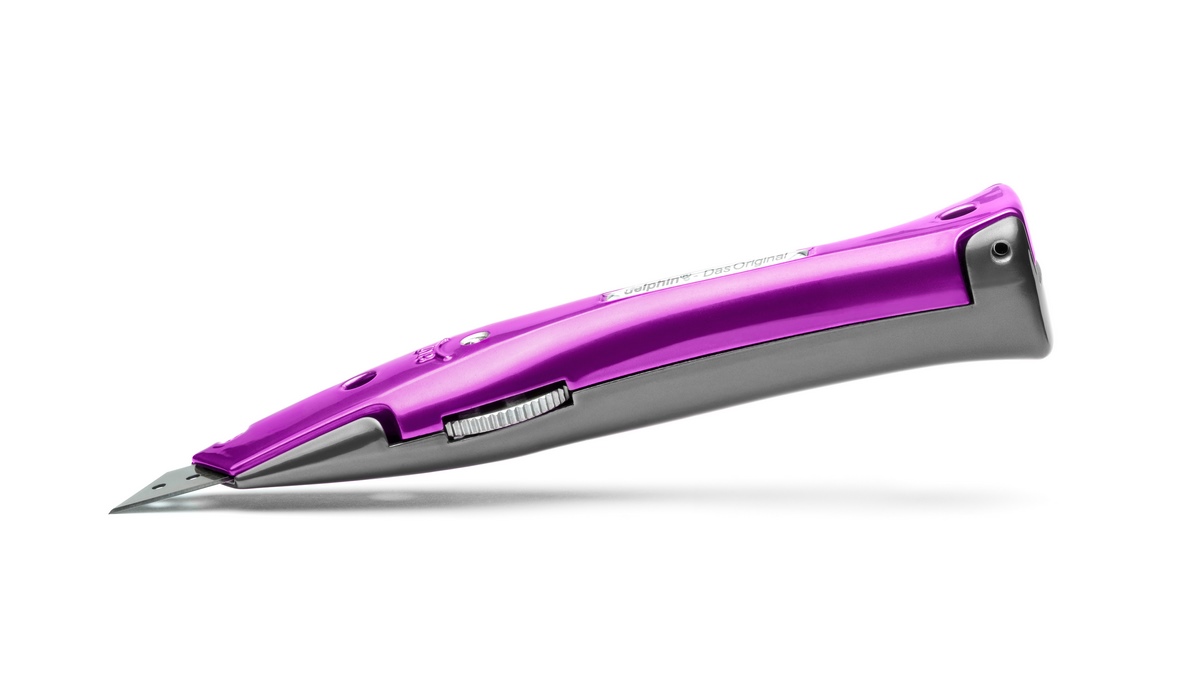 Delphin®-03 Style Edition Candy Schw-Vio universal knife incl. plastic quiver