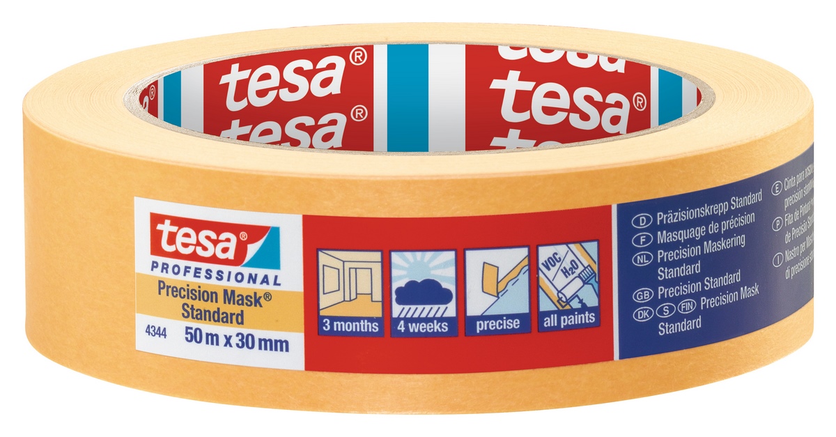 tesa® Professional Precision Crepe Standard 50mx30mm pomarańczowy - 04344