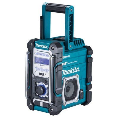 Akumulatorowe radio Makita DMR112 7,2-18V z DAB+ i Bluetooth bez akumulatora. DAB+ i Bluetooth bez akumulatora