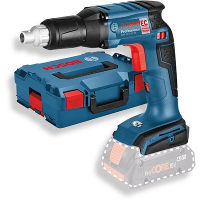 Bosch cordless drywall screwdriver GSR 18V-EC TE without battery in L-Boxx